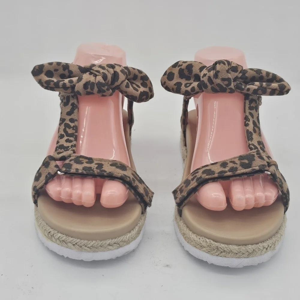 Treasure & Bond Eliza Sandals Tan Leopard Size 5 - Picture 5 of 13